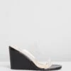 Chelly Wedges Black Patent By Dazie
