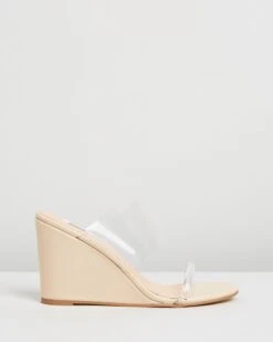 Chelly Wedges Nude Patent By Dazie