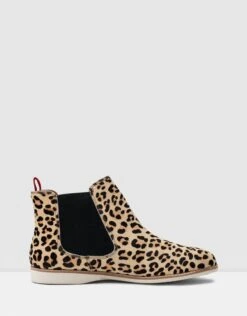 Chelsea Boots Camel Leopard By Rollie