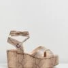 Chica Flatform Wedges Snakeskin By Dazie