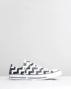 Chuck Taylor All Star Glam Dunk Low Top Sneakers White & Black By Converse