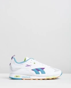 Classic Leather RC 1.0 - Unisex White, Regal Purple & Skull Grey By Reebok