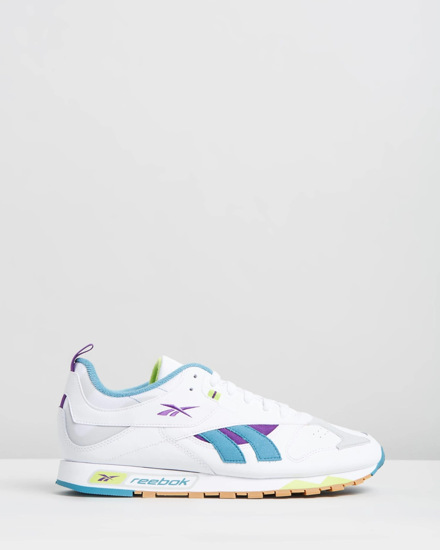 Classic Leather RC 1.0 - Unisex White, Regal Purple & Skull Grey By Reebok 3 Classic Leather RC 1.0 - Unisex White, Regal Purple & Skull Grey By Reebok