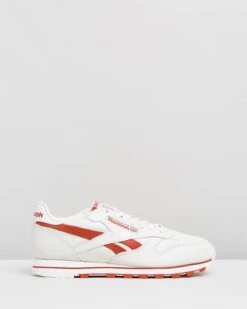 Classic Leather - Unisex Chalk & Primal Red By Reebok