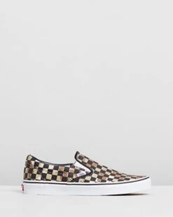 Classic Slip-On - Men's Checkerboard Camo Desert & True White By Vans