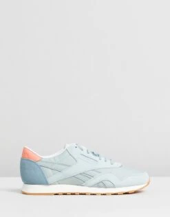 Classics Nylon Mesh Sneakers - Women's Sea Spray, Teal & Pink By Reebok