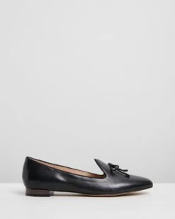 Claudia Loafers Black Leather By Jo Mercer