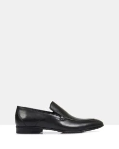 Clayton Leather Slip Ons Antique Black By Brando