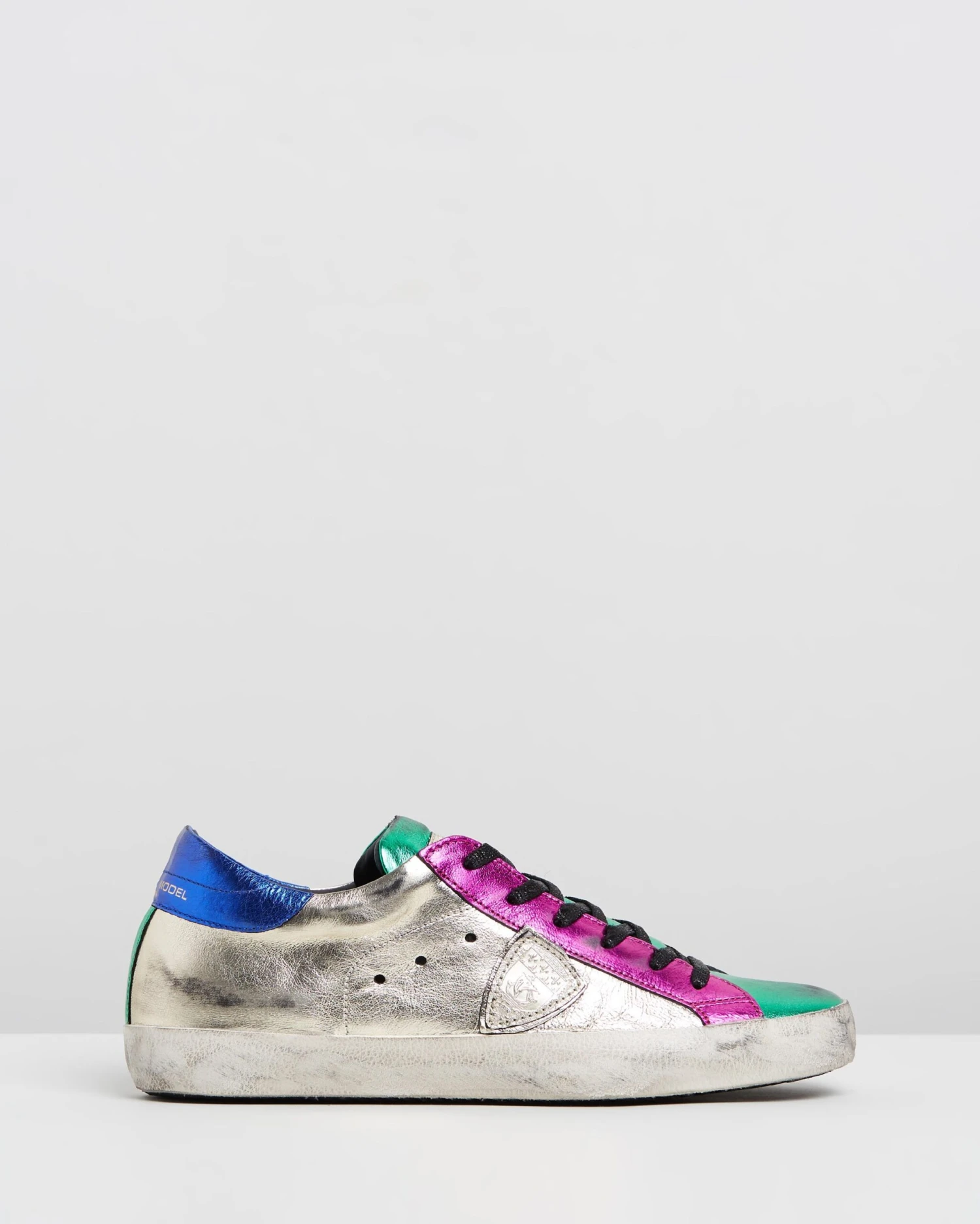 CLLD Sneakers Metallic Pop Silver, Pink & Green By Philippe Model 3 CLLD Sneakers Metallic Pop Silver, Pink & Green By Philippe Model