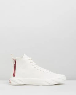 Coated Canvas Sneakers White By Age