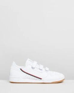 Continental 80 Strap - Unisex Footwear White, Collegiate Green & Scarlet By Adidas Originals