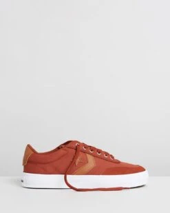 Courtlandt Cinnamon, Warm Tan & White By Converse