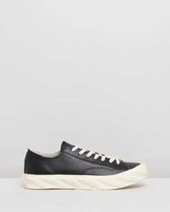 Cut Sneakers Black Leather By Age