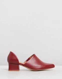 Cutout Loafers Aubergine By Jaggar The Label