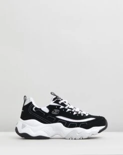 D'Lites 3.0 - Stride Ahead - Women's Black & White By Skechers