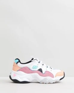 D'Lites 3.0 - Zenway - Women's White, Pink & Blue By Skechers