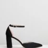Dahlia Leather Pumps Black Suede By Atmos&Here -Vionic AU Shop ic dahlia leather pumps 793586
