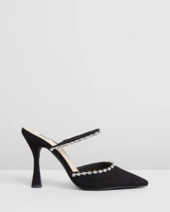 Desi Mules Black Micro By Dazie