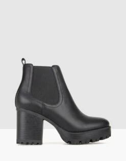 Edge Chunky Ankle Boots Black By Betts