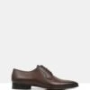Ellis Leather Derby Shoes Brown By Brando