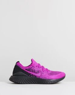 Epic React Flyknit 2 - Men's Vivid Purple & Black By Nike