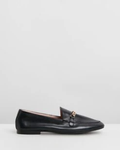 Evelyn Leather Loafers Black Leather By Atmos&Here