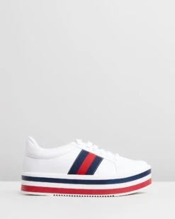 Fabricia White, Navy And Red By Vizzano