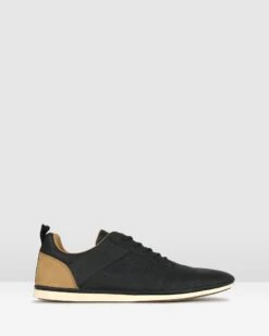 Falcon Lace Up Lifestyle Shoes Black By Zu