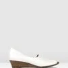 Farrah Leather Peep Toe Wedges White By Airflex 2 Farrah Leather Peep Toe Wedges White By Airflex -Vionic AU Shop ic farrah leather peep toe wedges 944415