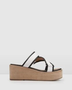 Farrow Mid Sandals White Leather By Jo Mercer