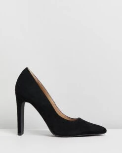 Felicia Heels Black Microsuede By Spurr
