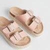 Fen Slides Pink Smooth By Dazie