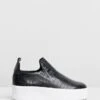 Finley Sneakers Black Croc By Sol Sana 1 Finley Sneakers Black Croc By Sol Sana -Vionic AU Shop ic finley sneakers 809084