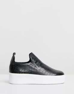 Finley Sneakers Black Croc By Sol Sana