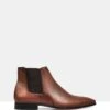 Finn Leather Ankle Boots Brown By Brando