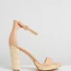 Flamenco Tan & Leather Raffia By Nude -Vionic AU Shop ic flamenco 867820