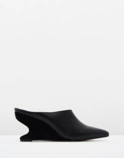 Form Wedge Mules Black By Jaggar The Label