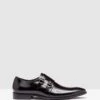 Fredricho Hs Leather Monk Shoe Black By Oxford -Vionic AU Shop ic fredricho hs leather monk shoe 978001