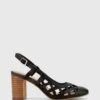 Gildan Leather Laser Cut Sling Back Pumps Black By Wittner -Vionic AU Shop ic gildan leather laser cut sling back pumps 979817