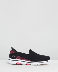 Go Walk 5 - Prized - Women's Black & Pink By Skechers