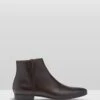 Grant Leather Boots Dark Brown By Oxford -Vionic AU Shop ic grant leather boots 884771