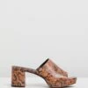 Heidi Leather Heels Brown Snakeskin By Atmos&Here -Vionic AU Shop ic heidi leather heels 833380