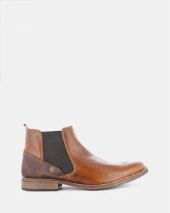 Hugh Chelsea Boots Cognac By Wild Rhino