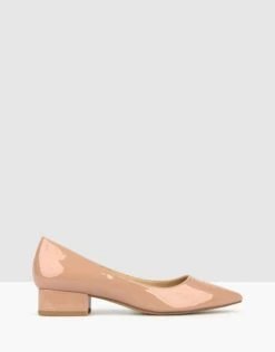 Impulse Pointed Toe Block Heel Pumps Blush By Betts