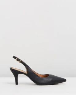 Jade Slingback Pumps Black By Vizzano