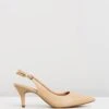 Jade Slingback Pumps Beige By Vizzano