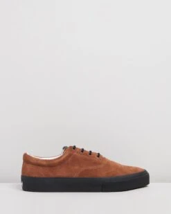 John Suede Sneakers Brown Cognac & Black By Sebago