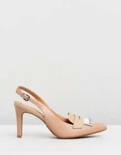 Josie Slingback Pumps Nude & Beige By Vizzano