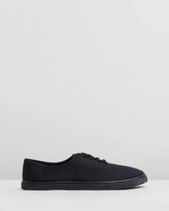 Juno Plimsoll Sneakers Black By Rubi