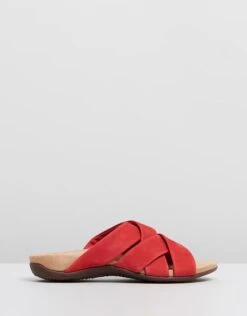 Juno Slide Sandals Cherry By Vionic